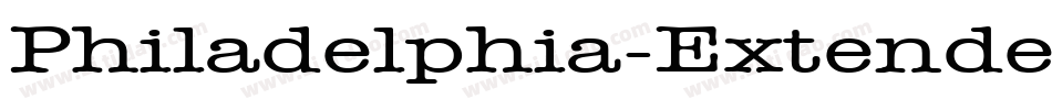 Philadelphia-Extended Normal字体转换